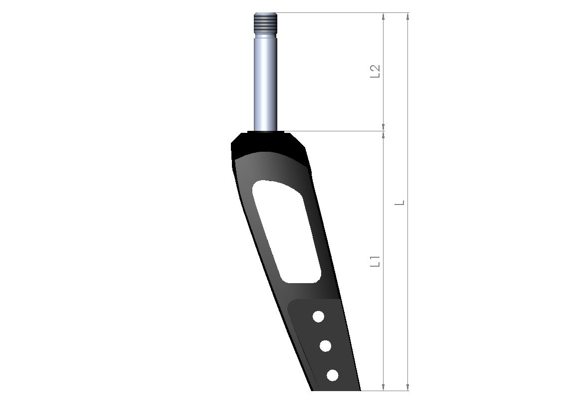 Lenkradgabel Größe 1 L1 130mm