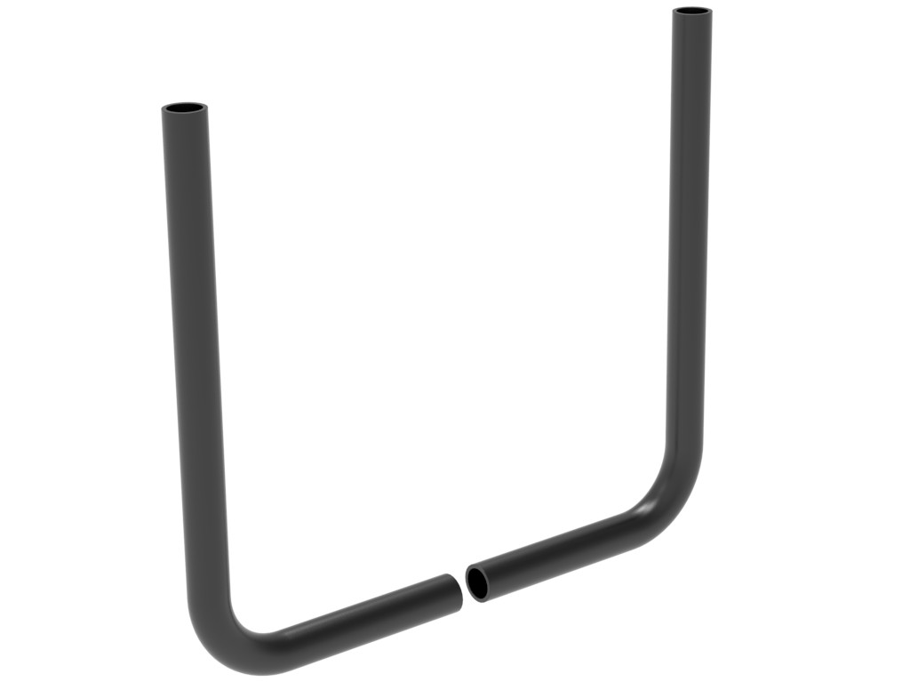 Fußauflagehaltebügel durchgehend,