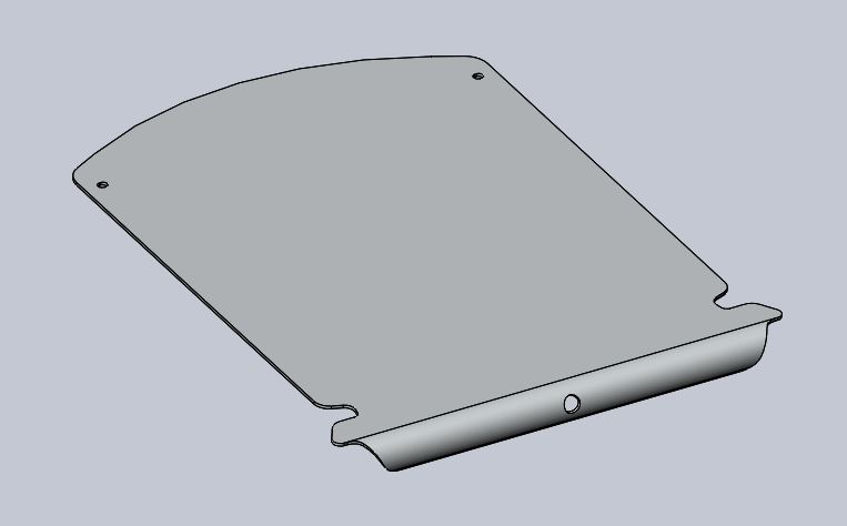 Sitzplatte Alu auf Sitzrohr in Abduktion