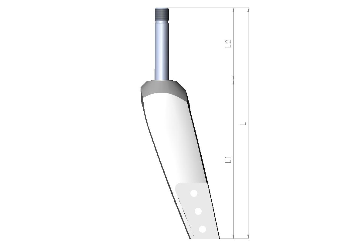 Lenkradgabel Größe 1 HD L1 130mm