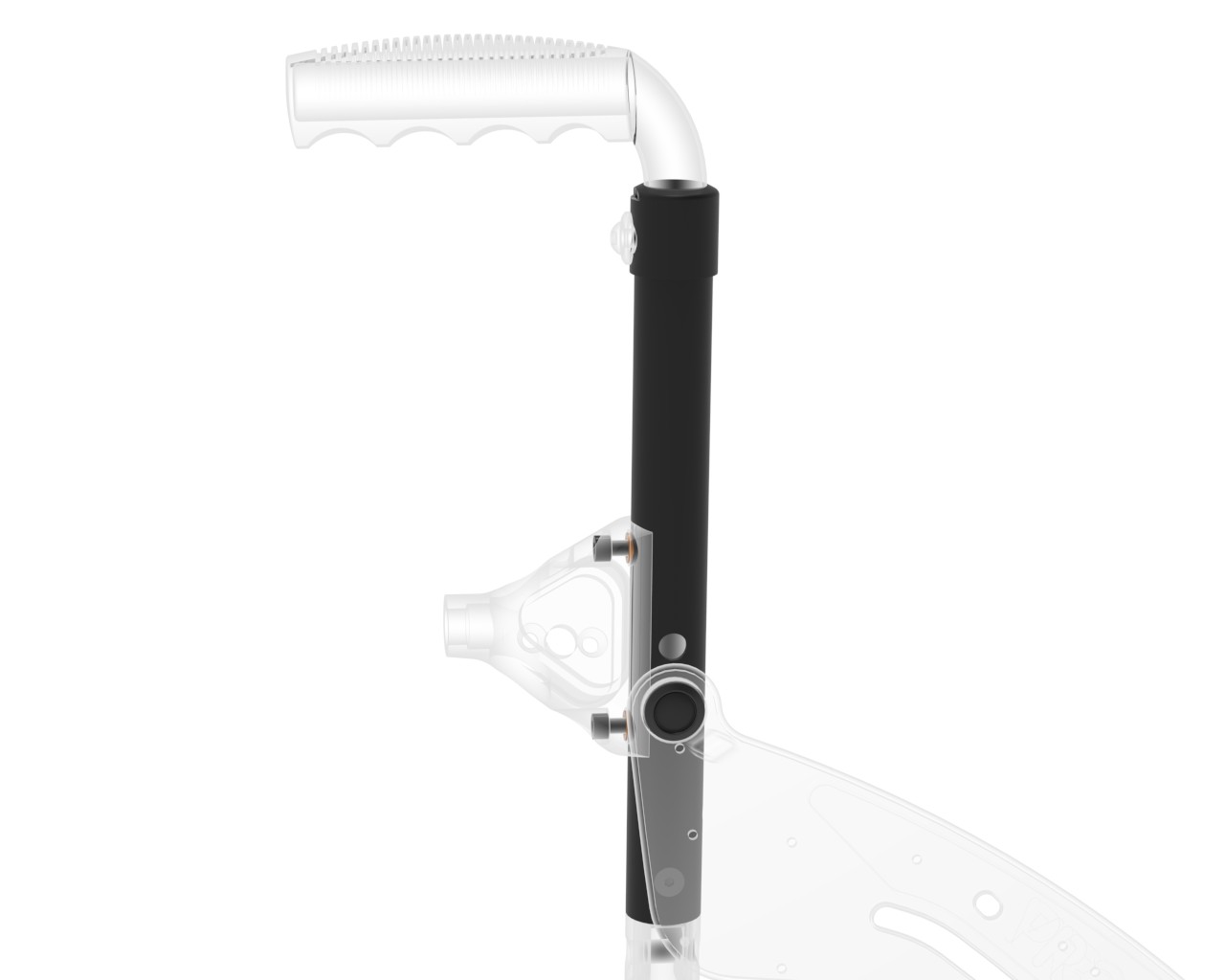 Rückenrohr rechts mit Schiebegriff