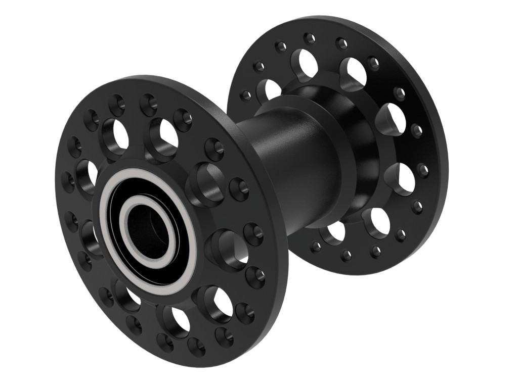 Aluminium-Hochflanschnabe HF64 schwarz