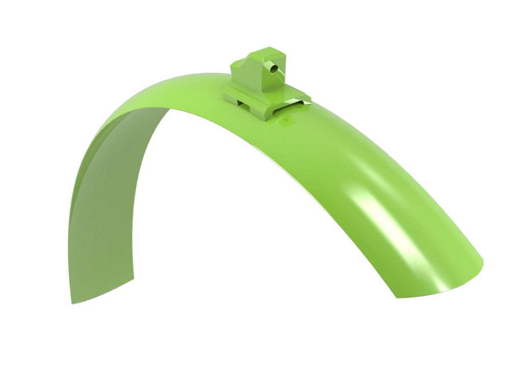 Schutzblech Alu lemon green glanz