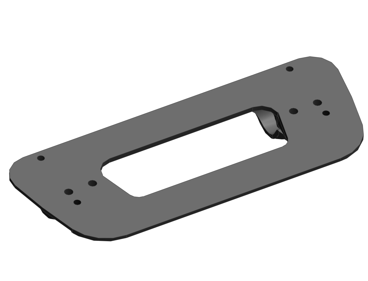 Fußplatte, Breite: 204mm