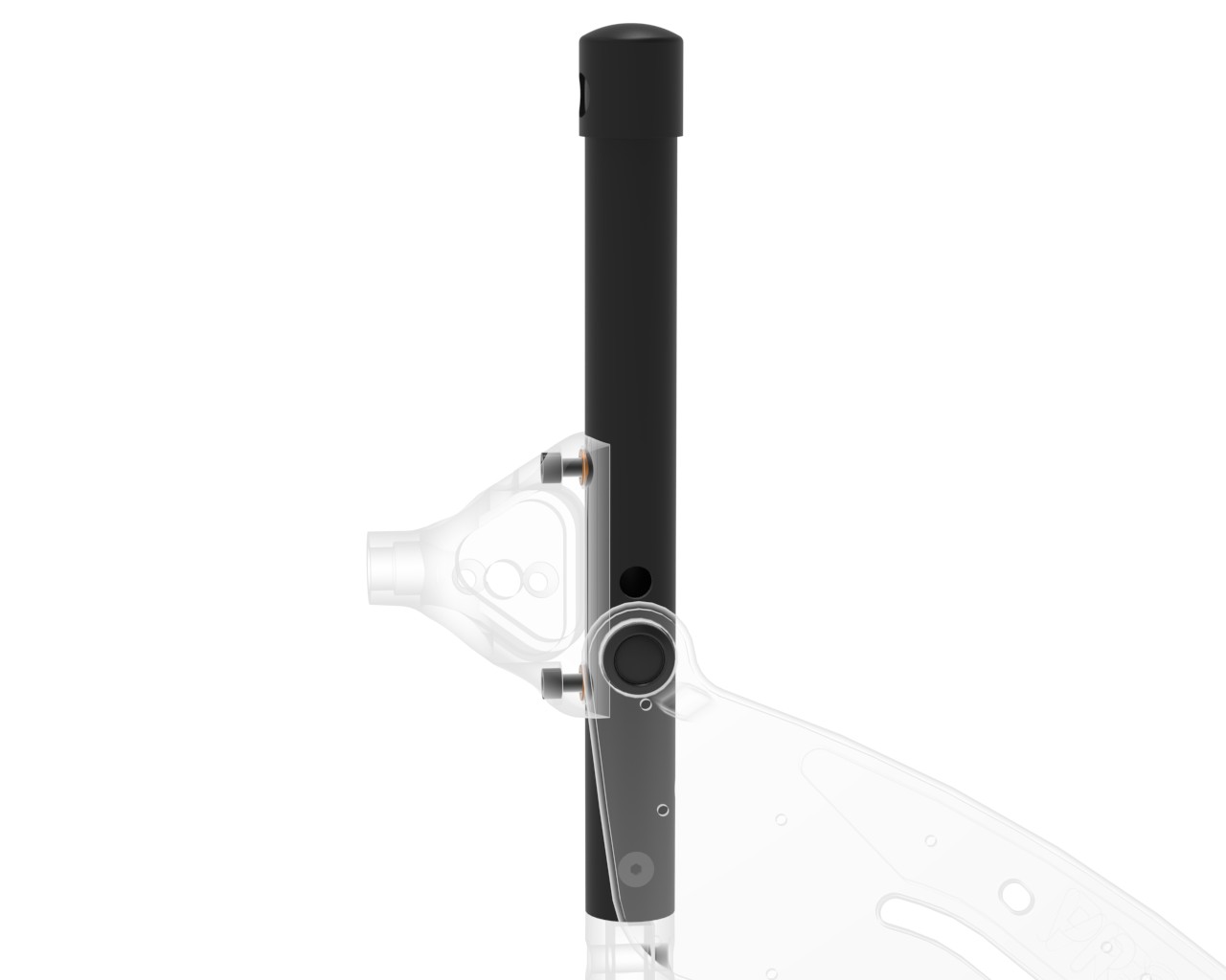 Rückenrohr links ohne Schiebegriff