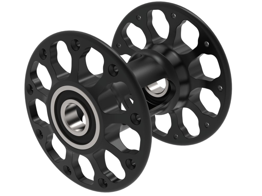 Aluminium-Hochflanschnabe HF71 schwarz