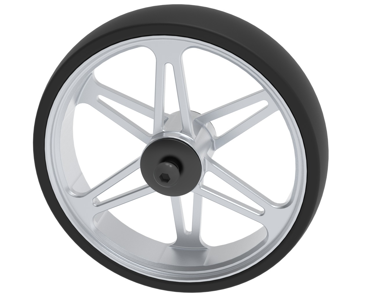 5" Alu-Felge 6-Speichen-Design,