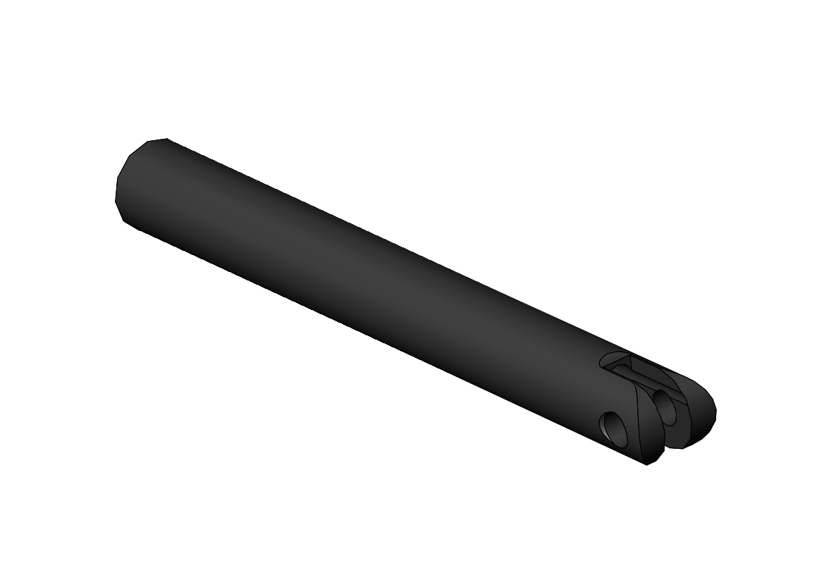 Fußauflagehalterohr mit Loch 170 mm