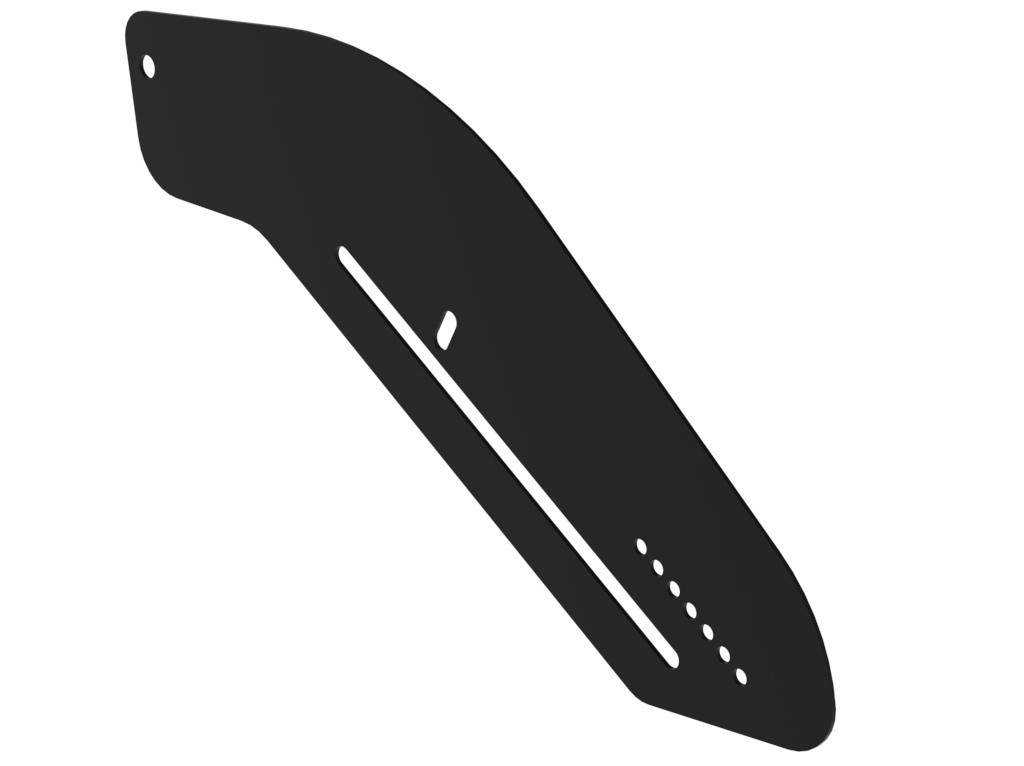 Seitenblech Alu für Lift, 7 Rastposition