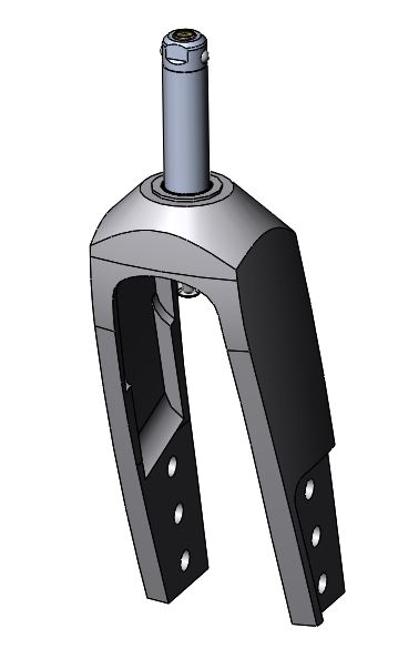Lenkradgabel Größe 1 "Heavy Duty"
