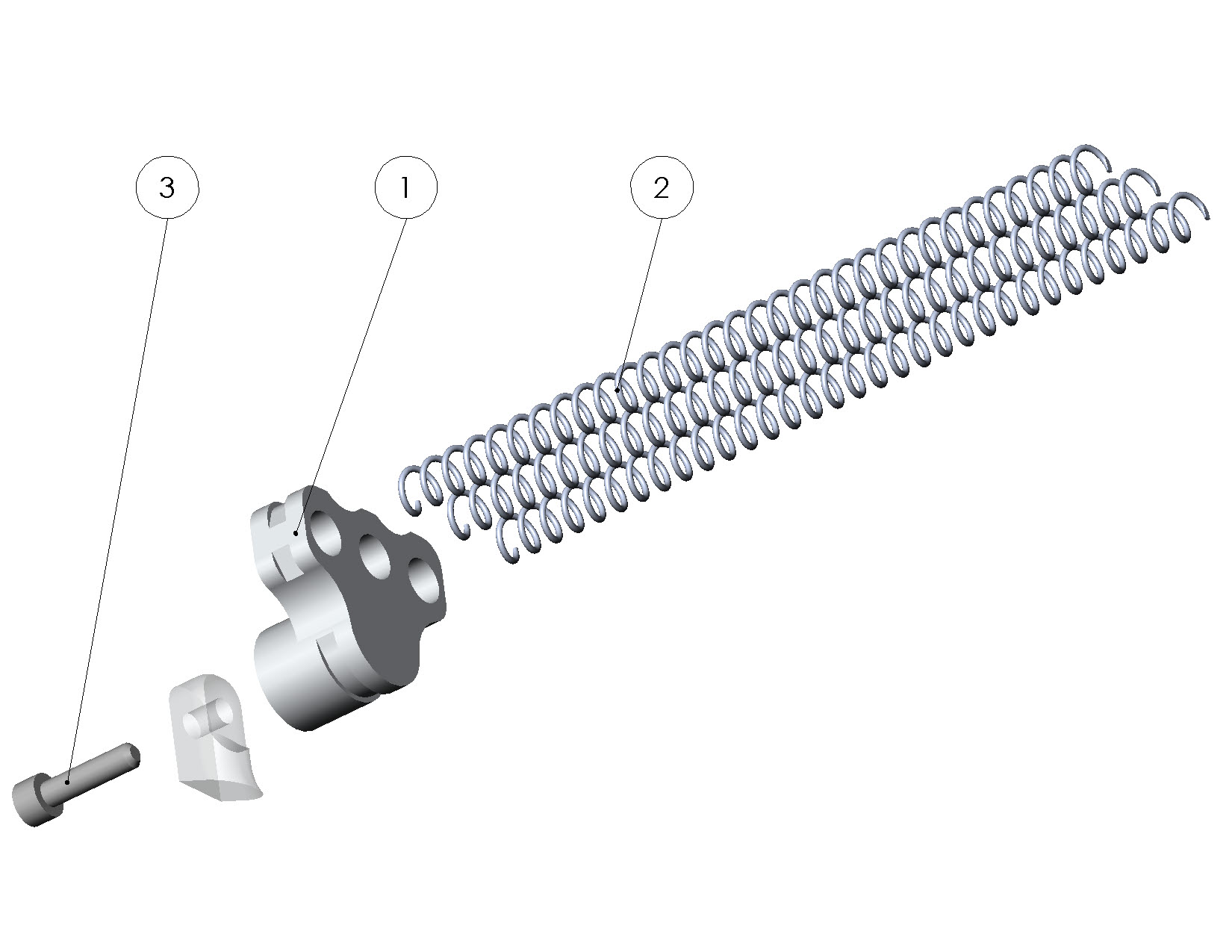 Zughalter 3-fach mit Zugentlastung