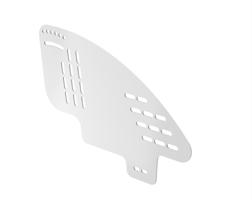 Seitenblech fest in Rahmenfarbe