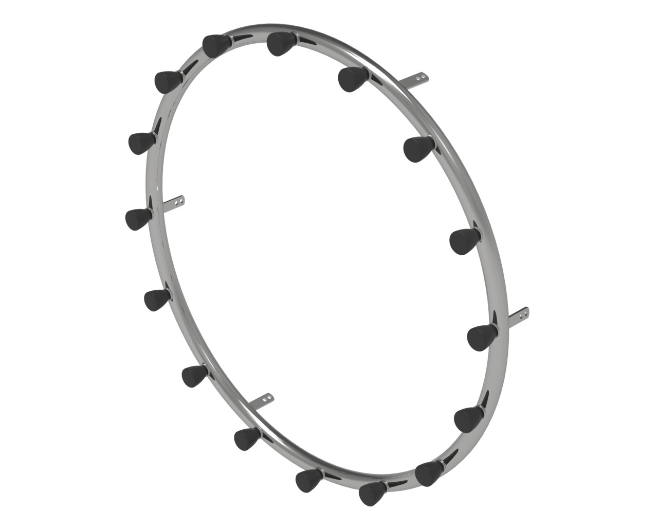 22" Greifring mit 16 Noppen Edelstahl