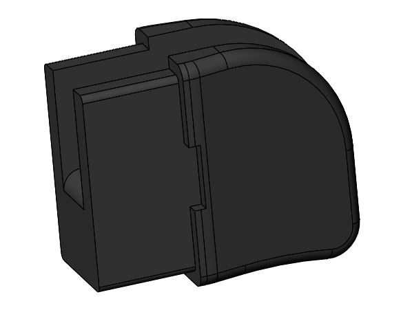 Kettenführung Rechteckrohr