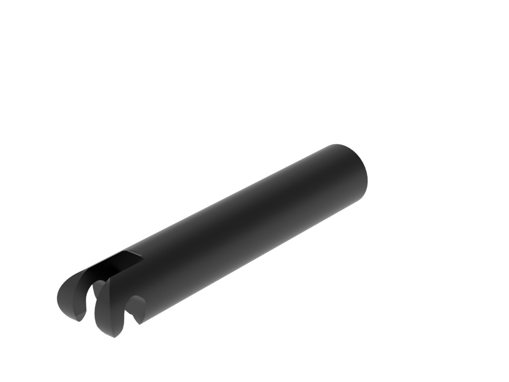 Fußauflagehalterohr mit Haken 105 mm