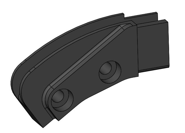 Kettenführungsschuh unten