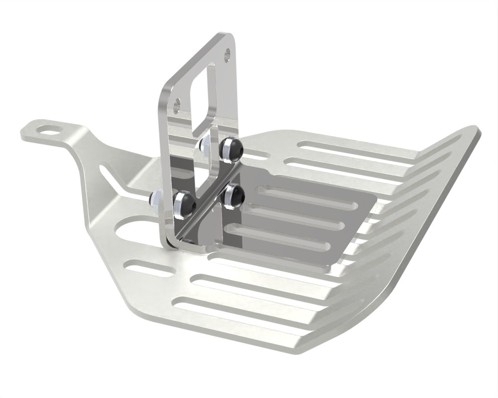 Unterfahrschutz am Fahrwerk vorne