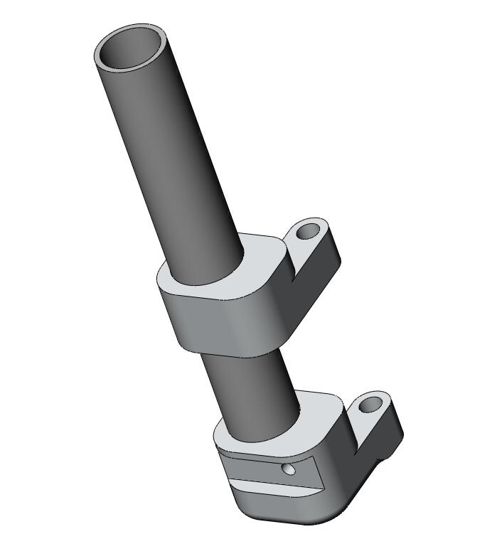 Aufnahmerohr rechts "Swing Away"