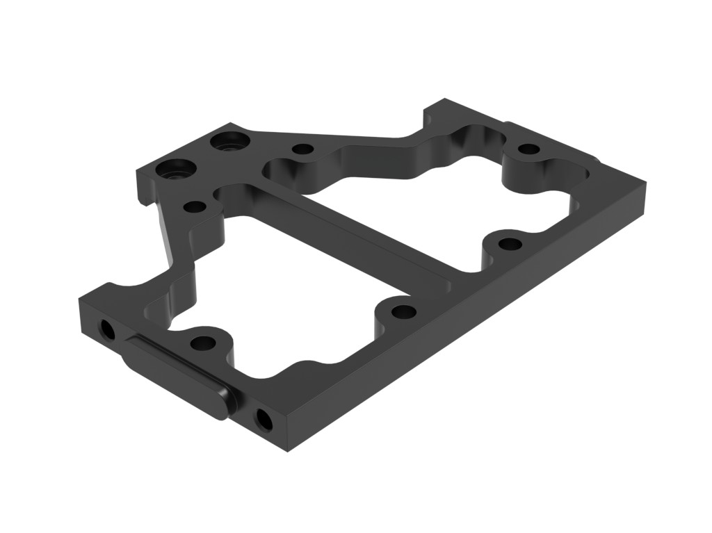 Gabelbrücke oben, schwarz