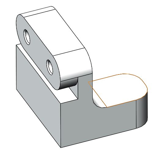 Anschraubhalter Integralbremse L