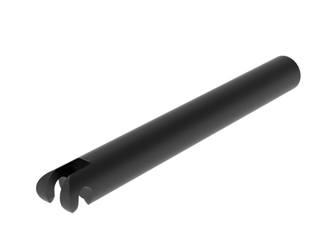 Fußauflagehalterohr mit Haken 170 mm