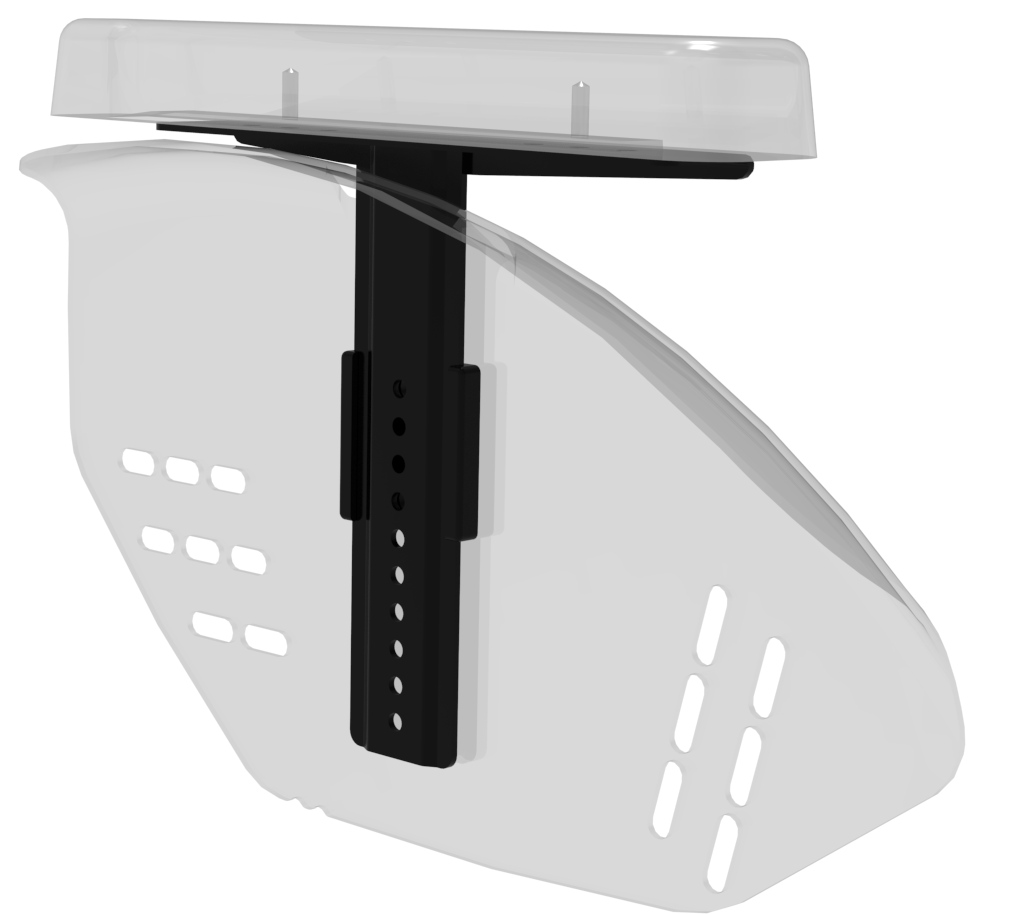 Armauflagehalter höhenverstellbar links