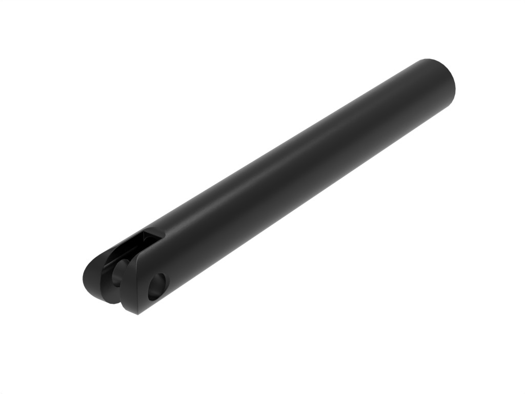 Fußauflagehalterohr mit Loch 170 mm