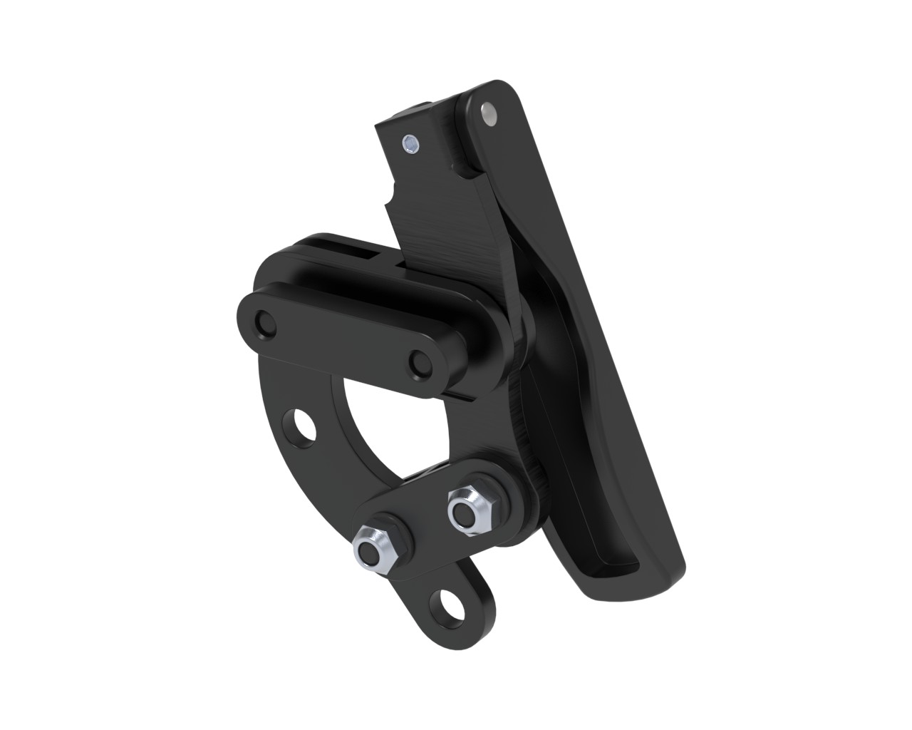 Kniehebelbremskörper links