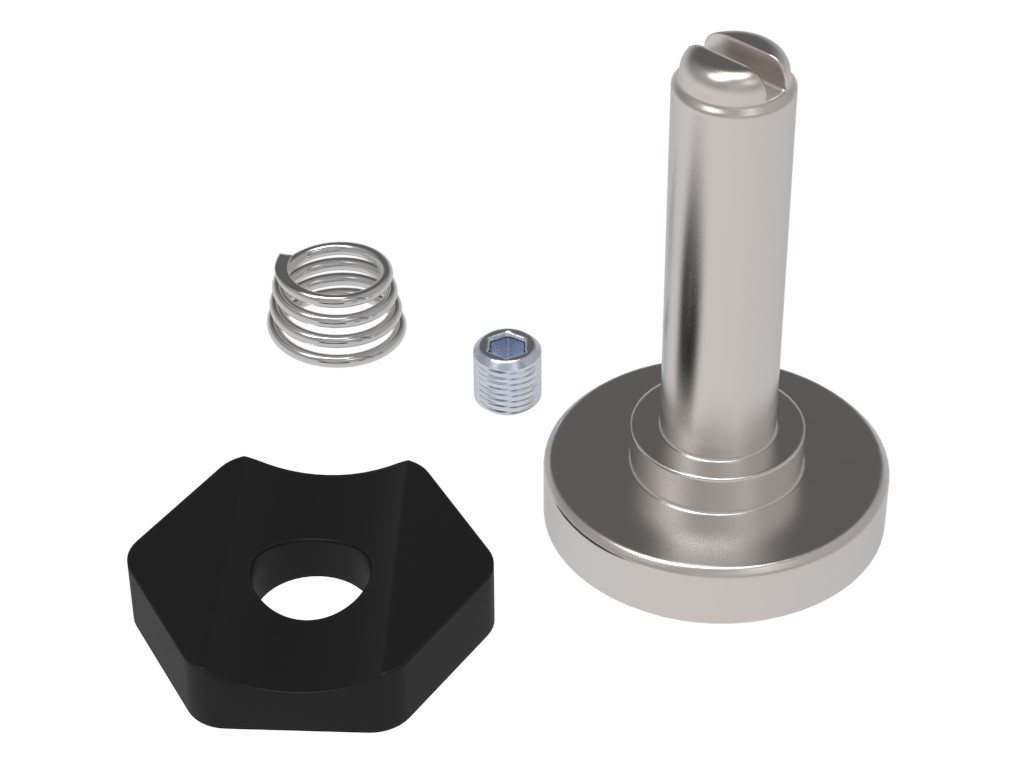 Spannschraube und Spannscheibe