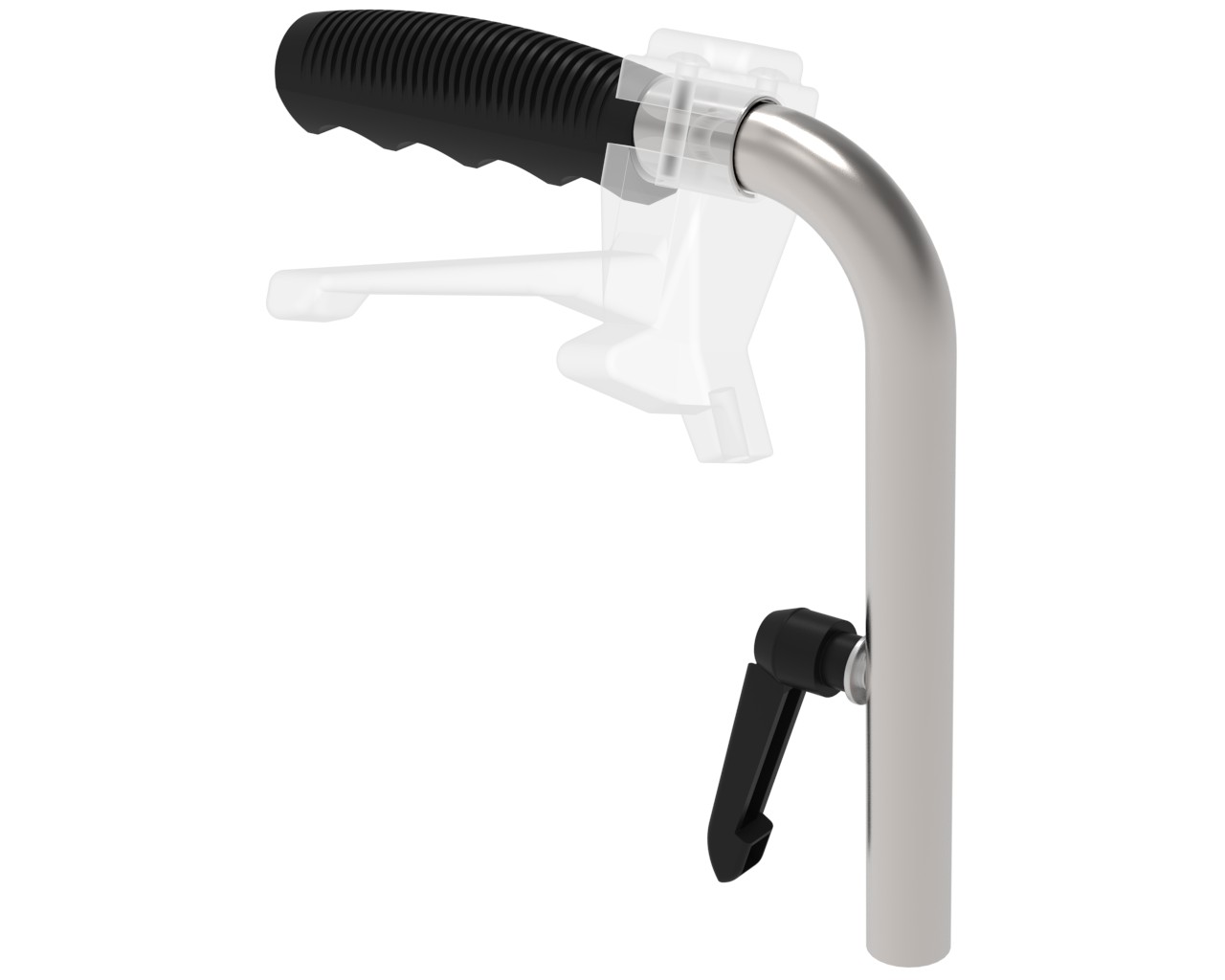 Schiebegriff Stahl, höhenverstellbar