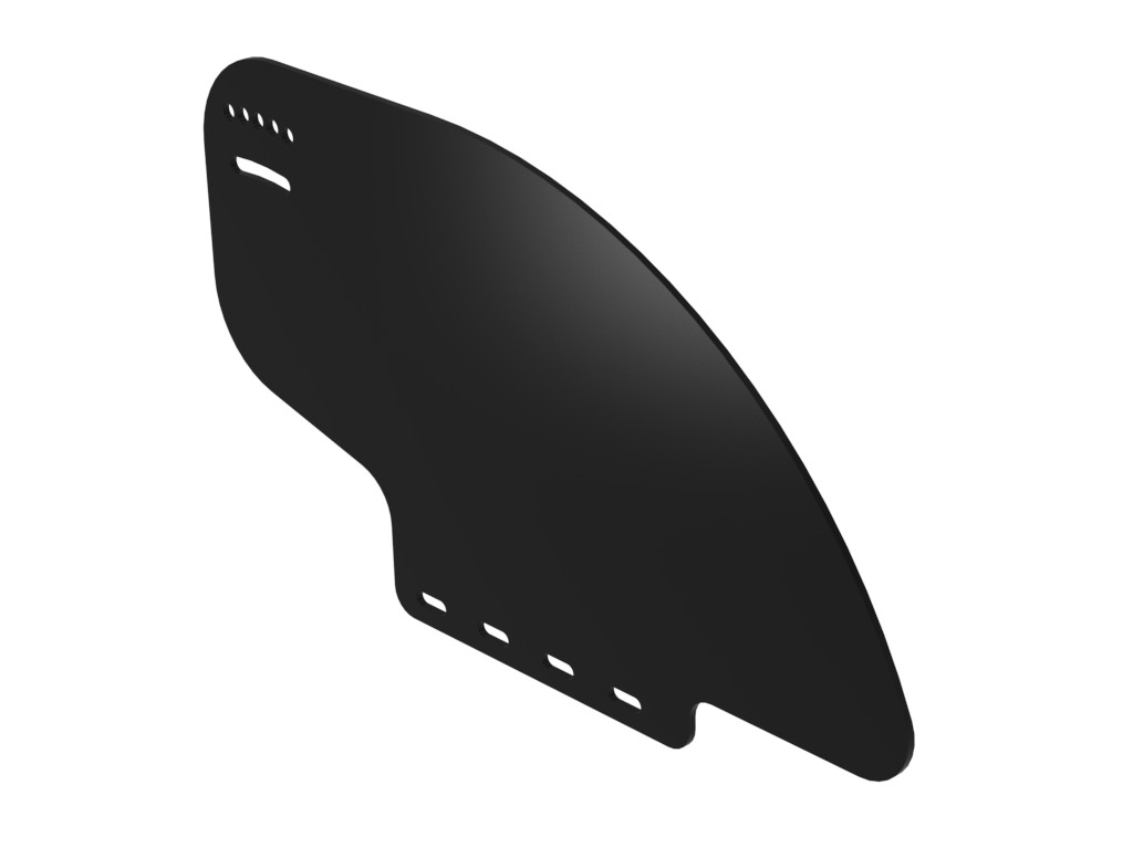 Seitenblech fest [3 mm], schwarz