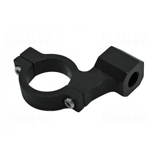 Spiegelhalter Alu schwarz