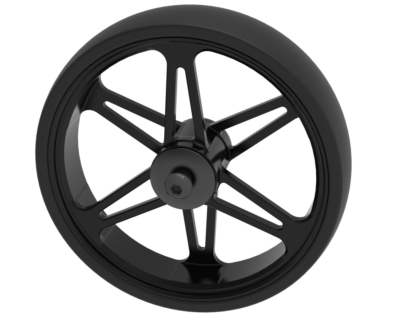 5" Alu-Felge 6-Speichen-Design,