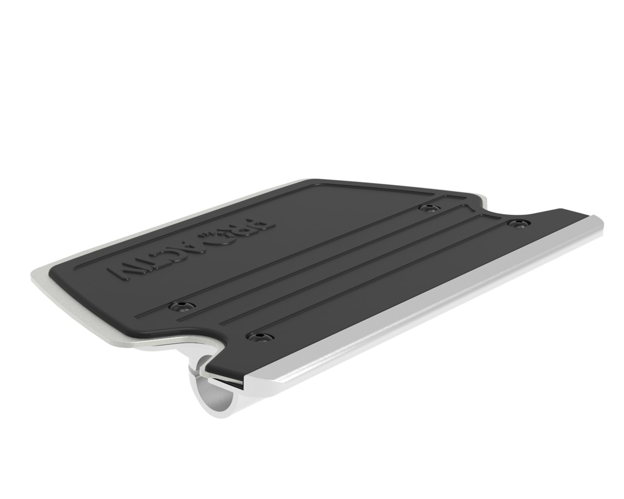 Fußbrettauflage gummiert, 14 cm tief,