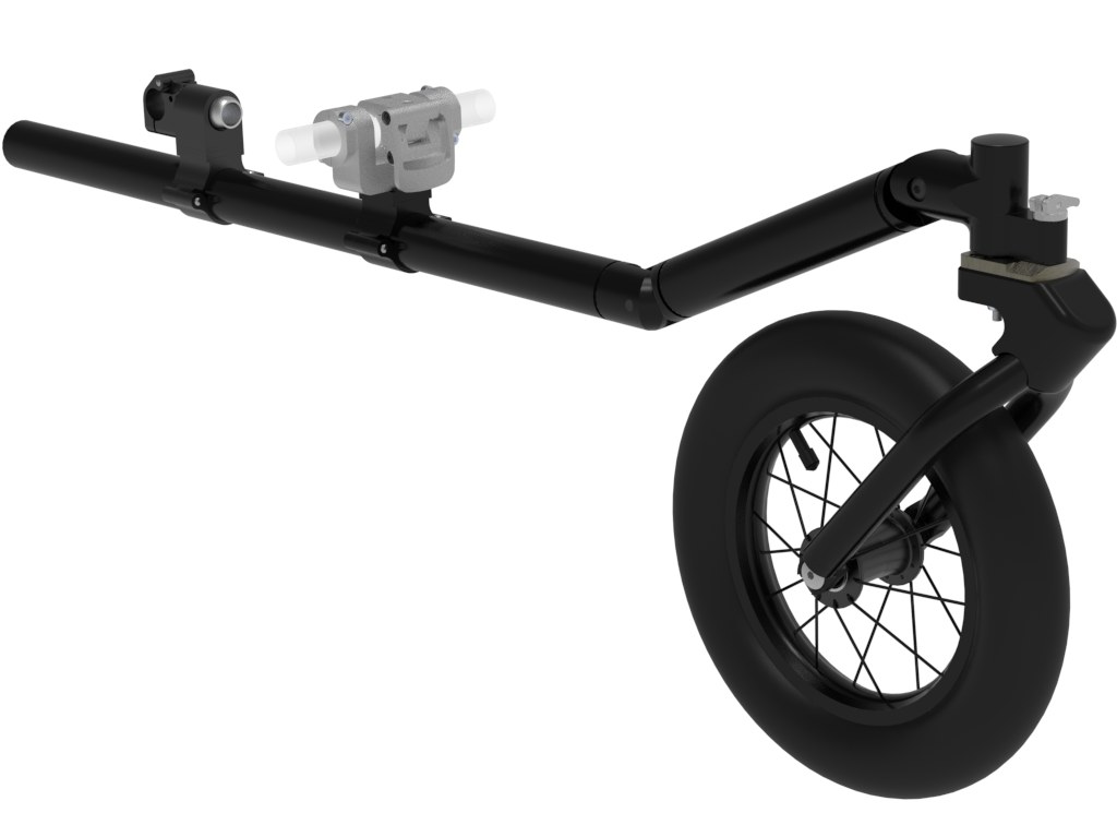 Outdoor Radvorsatz mit Lenkgabel