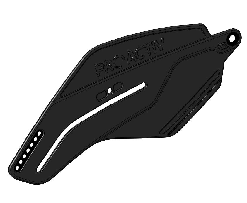 Seitenblech abklappbar gummiert