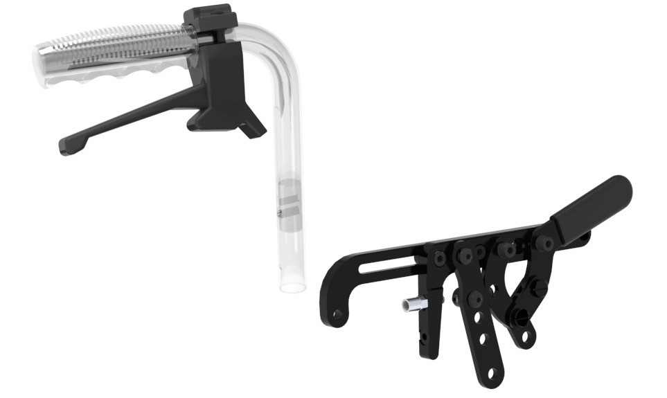 Feststell-Kniehebelbremse f. Begleit-